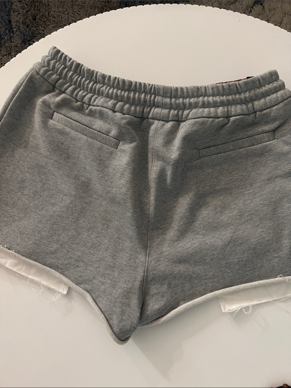 Miu Miu fleece shorts with drawstring gray size 38 - Picture 5 of 7